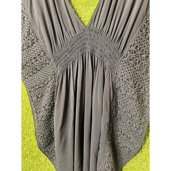 Victoria's Secret‎ Black Plunge V-Neck Batwing Swim Cover-Up Size S Small - Picture 4 of 11